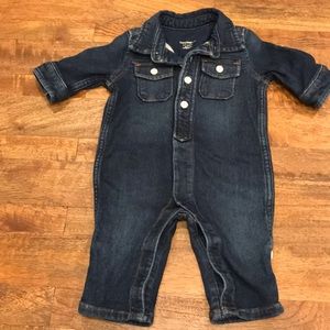 Baby Gap 0-3M Denim Jumpsuit